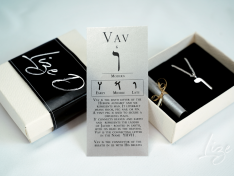 Vav Pendant (Letter - Silver)